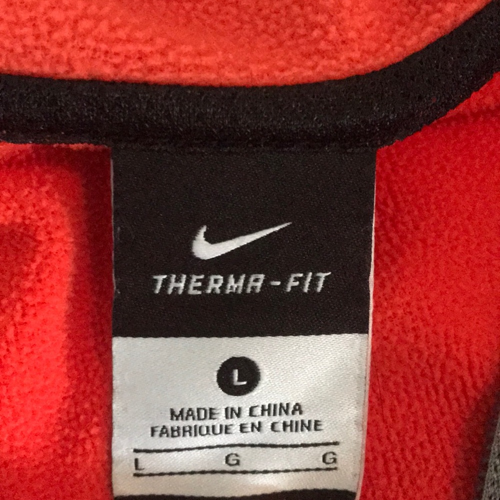 Boys orange Nike zip-up sweatshirt - Picture 5 of 5